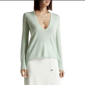 Halston Heritage Cucumber Green Sweater